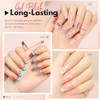 FZANEST Gel Nail Polish Jelly Nude SetSheer Natural Milky Pink 6 Colors Gel Polish Nail Kit Soak Off LED UV Varnish Nail
