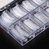 Beuniar Nail Extension Form Tips Clear 100pcs Poly Gel Acrylic Nails Mold Artificial Dual Forms System UV Gel DIY Polish