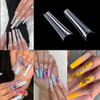 MEILINDS Long Fold Seamless XXL Max Nail French Nail Tips False Nails Half Cover Fake Press on Nails Artificial Fingerna