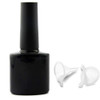 6Pcs 10ML Empty Nail Polish Bottles Vials Containers Sample Bottles with Brush Cap for Nail Art 2pcs Mini Funnel Include