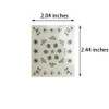 4500 Pieces Flowers Nail Stickers Kit 90 Sheets 3D Mini Nail Art Stickers Black White Colorful Various Patterns Flower D