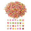 DECORA 14 Inch 3200 Pieces Mini 3D Fruit Slices for Slime Crafts Nail Art and Face Decoration