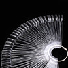 KINJOEK 150 Tips Clear Nail Swatches Sticks Nail Art Supplies for Nail Art Polish Display and Home DIY Transparent Nail
