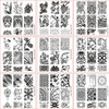 BeautyLeader 10 Pcs Nail Stamping Plates 1 Stamper 1 Scraper Lace Flower Animal Pattern Nail Art Stamp Stamping Template