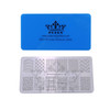 PUEEN Nail Art Stamping Plate Geo Lover 02125x65mm Unique Nailart Polish Stamping Manicure Image Plates Accessories Kit