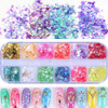 Lifextol Rhinestones for Crafting Chunky Glitter for Crafts and Rhinestones with Tweezers 4Set Fine Glitter with 4set Rh