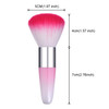 eBoot 2 Pieces Soft Nail Art Dust Remover Powder Brush Cleaner for Acrylic and Makeup Powder Blush Brushes Pink Purple