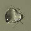 100pcs Mini Heartshaped Clear Glass Nail Polish Color Card Nail Art Color Display Tips Colorful Nail Polish Nail Art DIY