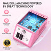 Subay Professional Finger Toe Nail Care Electric Nail Drill Machine Manicure Pedicure Kit Electric Nail Art File Drill w