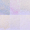 YesLady White Holographic Sequins 3D Nail Art Glitters Powder Manicure Decoration 6Pots