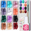 288pcs Short Press On Nails Teenitor Matte Acrylic False Nails With Glue 12 Color Glue On Nails For Small Hands