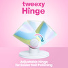tweexy Hinge Untippable Nail Polish Bottle Holder AntiSpill Nail Polish Holder Stand Tilted Smartgrip Airlock Suction Fi