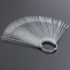 BNP 50 PCS False Nail Art Tips Sticks Nail Polish Color Card Plates Display Polish Board Nail Art Practice Supplies Home