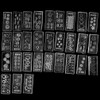 SING F LTD 30 Style Durable 3D Acrylic Mold for Nail Art DIY Decoration Design Silicone