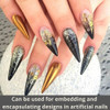 Steam Punk Encapsulated Nail Art Gear Cogs Nail Charms 100 Pieces Steampunk 3D Metal Decal Art Rose Gold and Silver or T