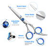 Hair Cutting Scissors Kits 10 Pcs Stainless Steel Hairdressing Shears Set Professional Thinning Scissors For BarberSalon