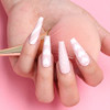 Long Fake Nails Clear Acrylic Coffin Shaped Ballerina Nails Tips BTArtbox 500pcs Full Cover False Artificial Nails with