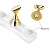 Etercycle Acrylic Nail Display Stand DIY Nail Crystal Holder Magnetic Practice Stands with Reusable Adhesive Putty Clay