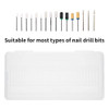 Nail Drill Bits Case 30 Holes Nail Drill Bits Storage Box Manicure Drill Bits Container Holder Display Case Organizer Em