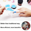 2 in 1 Dip Powder Recycling System French Tip Model Dip Nail Tray Dip Powder Nail Glitter Holder Saver White