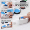 2 in 1 Dip Powder Recycling System French Tip Model Dip Nail Tray Dip Powder Nail Glitter Holder Saver White