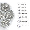 HINABTRU 2720 Pcs MultiShape Flatback Shiny Nail Gems Stones Crystal Rhinestones Nail Jewels Crystals Iridescent Clear A