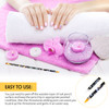 20 Pcs Rhinestone Picker Pen Set 16 Yellow and White Self Adhesive Nail Dotting Wax Pen with 4 Triangular Bead Separator