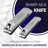 Manicure Pedicure for Women and Men Shear Guru Complete Personal Care 6Piece Grooming Kit including Premium Nail Clipper
