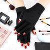 Syhood 3 Pair UV Gloves for Nail Lamp Upf50 UV Fingerless Protection Glove for Gel Manicures Art Protect Hand from Nail