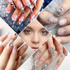 Anezus 4728Pcs Nail Gems with Crystals Rhinestones Jewls Pickup Tool Pen for Nails Nail Art Supplies Diamond Stones for