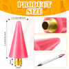 Blulu 16 Pcs Wax Head Tips Rhinestone Picker Tool Rhinestones Replacement Diamond Painting Tips for Nail Dotting Pen to
