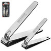 Solingen Toenail Clippers for Thick Nails Heavy Duty Nail Clipper Set 2 Pack Sharp Stainless Steel Fingernail Toenail Cu