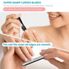 SZQHT Extra Wide Jaw Opening Nail Clippers for Thick Nails Cutter for Ingrown Toenail Clippers Fingernails Manicure SetP