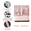 Manicure Set Men Manicure Set Professional 18 Pcs Mens Grooming Kits Aceoce Stainless Steel Nail Care Tools with Luxurio