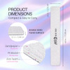 PANA Jumbo DoubleSided Emery Nail File for Manicure Pedicure Natural and Acrylic Nails Zebra Grit 8080 50 Piece Pack