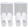 AQUEENLY Spa Slippers 24 Pairs Velvet Closed Toe Disposable Slippers Fit Size for Men and Women for Hotel Home Guest Use