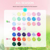 beetles Spring Gel Nail Polish Set 36 Colors Pink White Nude Yellow Red Glitter Gel Polish with Base MatteGlossy Top Soa