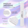 PANA Jumbo DoubleSided Emery Nail File for Manicure Pedicure Natural and Acrylic Nails Zebra Grit 6060 50 Piece Pack