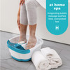 Homedics Bubble Mate Foot Spa Toe Touch Controlled Foot Bath with Invigorating Bubbles and Splash Proof Raised Massage N