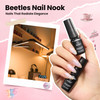 Beetles Nail Nook Gel Nail Polish Set 119 PCS 100 Colors Gel Polish Kit Base Glossy Matte Glitter Top Coat Glitter Pearl