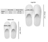 AhfuLife 5 Pairs of Waffle Spa Slippers Closed Toe White Slippers Fit Most Men and Women for Spa Party Guest Hotel and T