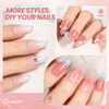 beetles Gel Polish Whispers of Love Jelly Gel Nail Polish Set 6 Colors Milky White Nude Pink Neutral Sheer Translucent S
