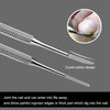 FAMILIFE Ingrown Toenail File and Lifter 2pcs Ingrown Toenail Tool Double Sided with Storage Case Professional Corrector