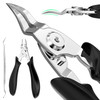 Ingrown Toenail ClippersUpgrade Steel Nail Clippers for Professional Podiatrist Unique Long Handle Curved Blade Tool for