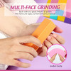 FANDAMEI Nail Files and Buffers 20PCS Nail File Kit Rectangular Nail Buffer Block 100180 Grit 7 Way Nail File Polishing