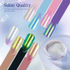 Pretty Diva Aurora Chrome Nail Powder Mermaid Unicorn Chrome Powder for Nails Aurora Iridescent Nails Chrome Powder Glit