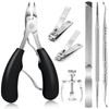 JTIEO Ingrown Toenail Tool 7PCS Upgraded Toenail Clippers Ingrown Toenail Treatment Pedicure Tools Professional Tool Set