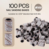 100 Pcs Large Nail Drill Bits Sanding Bands for Nail Drill Nail File for Acrylic Nail Gel Manicures Pedicure PANA Nail D