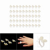 50PcsSet Polish Gel Nail Chart Ring Flower Butterfly Manicure Tip for Nail Art Color Display Tool Color Display Ring For