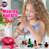 Kid Nail Art Kit for Girls FunKidz Nail Studio Kits Size 1791Wx124L with Peelable Nail Polish Nail Dryer Teens Makeup Ma